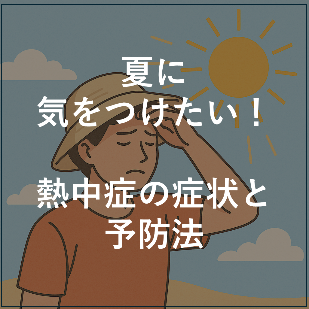 夏の炎天下で帽子をかぶる人のイメージ